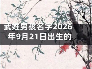 武姓男孩名字2026年9月21日出生的