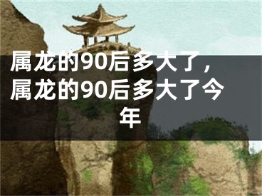 属龙的90后多大了，属龙的90后多大了今年