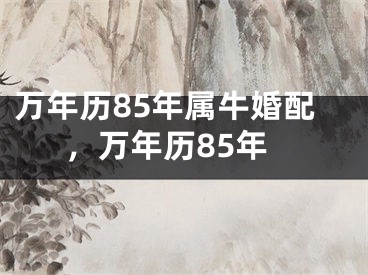 万年历85年属牛婚配，万年历85年