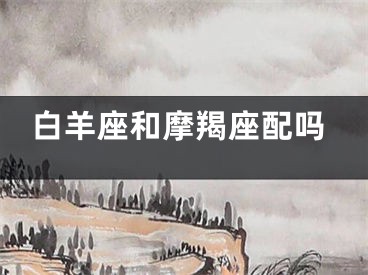 白羊座和摩羯座配吗