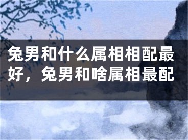 兔男和什么属相相配最好,兔男和啥属相最配
