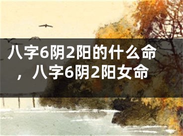 八字6阴2阳的什么命，八字6阴2阳女命