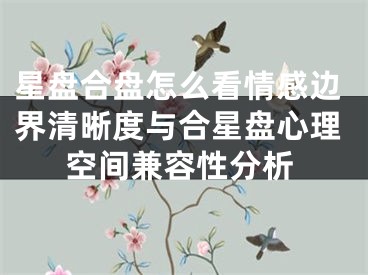 星盘合盘怎么看情感边界清晰度与合星盘心理空间兼容性分析